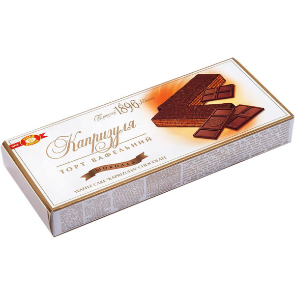 Glazēta Vafeļu torte ar šokolādes pildījumu 220gr